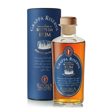 Grappa Riserva 'Botti Da Rum' (Astucciata) 50 CL - Sibona-Dudi Wine