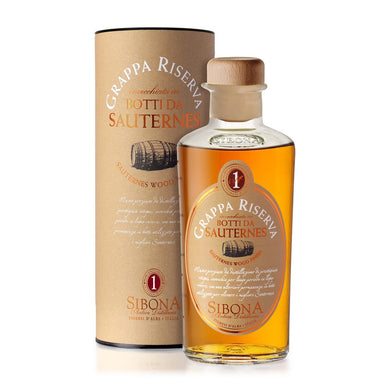 Grappa Riserva 'Botti Da Sauternes' (Astucciata) 50 CL - Sibona-Dudi Wine